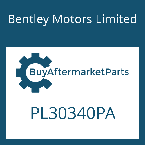 Bentley Motors Limited PL30340PA - OIL PAN