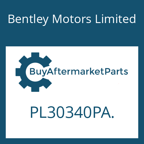 Bentley Motors Limited PL30340PA. - ANGLE DISC