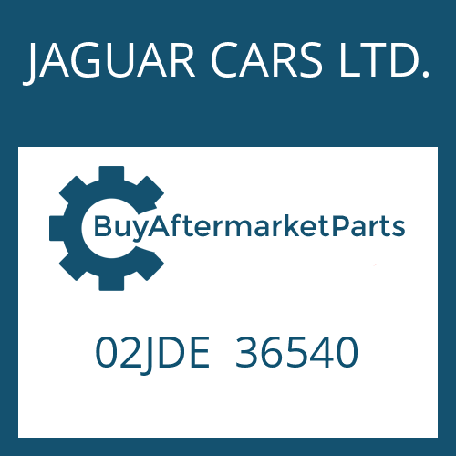JAGUAR CARS LTD. 02JDE 36540 - SMALL COMPONENTS SET