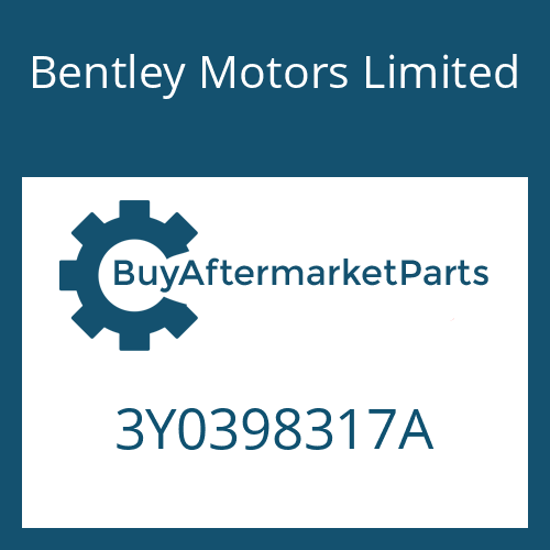 Bentley Motors Limited 3Y0398317A - MECHATRONIC