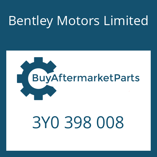 Bentley Motors Limited 3Y0 398 008 - FILTER