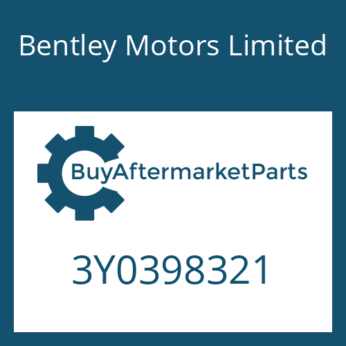 3Y0398321 Bentley Motors Limited SHIFT SYSTEM
