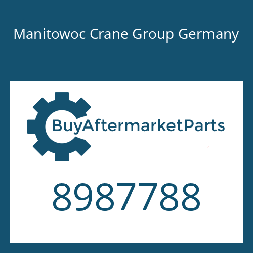 8987788 Manitowoc Crane Group Germany DRIVER
