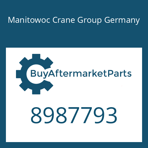 Manitowoc Crane Group Germany 8987793 - DRIVER