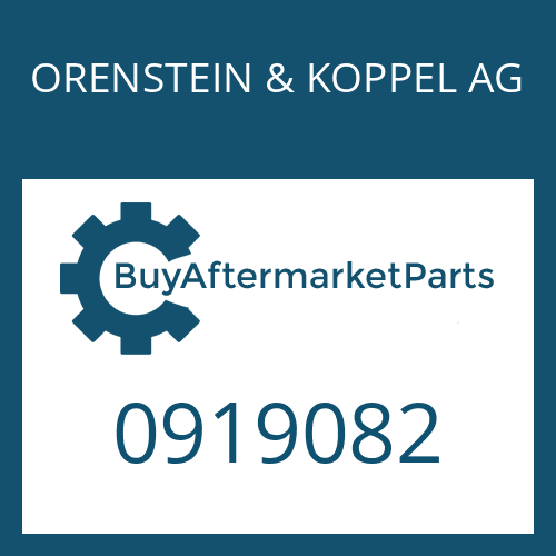 ORENSTEIN & KOPPEL AG 0919082 - SLIDING PAD