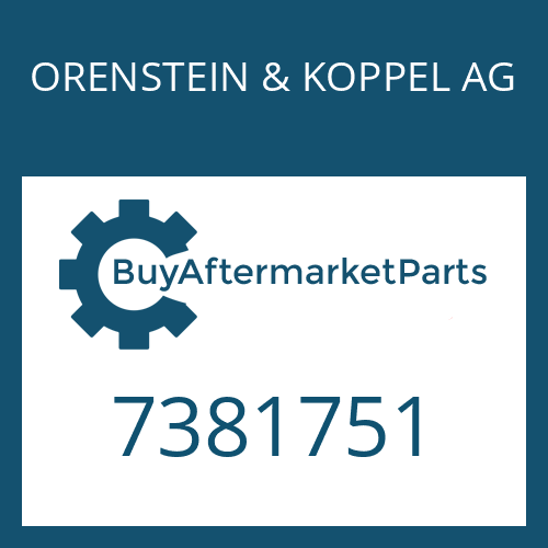 ORENSTEIN & KOPPEL AG 7381751 - OUTPUT SHAFT