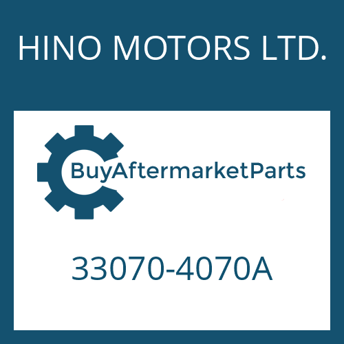 HINO MOTORS LTD. 33070-4070A - 16 S 151 PTO