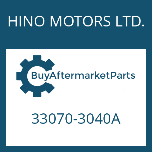 HINO MOTORS LTD. 33070-3040A - 16 S 151