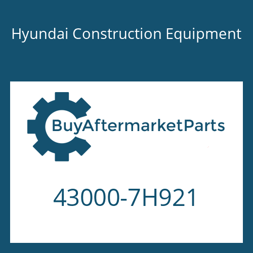 Hyundai Construction Equipment 43000-7H921 - 16 S 151