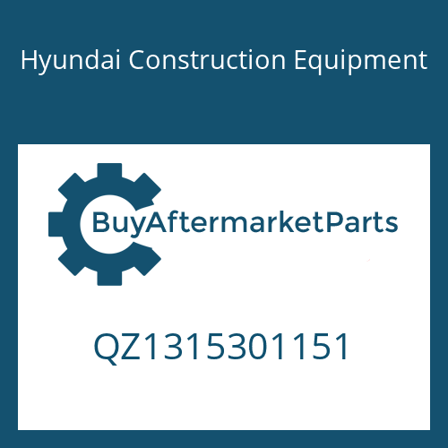 QZ1315301151 Hyundai Construction Equipment COVER