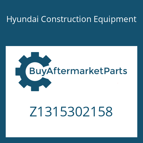Hyundai Construction Equipment Z1315302158 - HELICAL GEAR