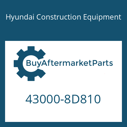 Hyundai Construction Equipment 43000-8D810 - 6 S 1900 BO