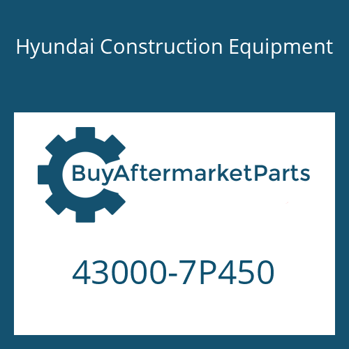Hyundai Construction Equipment 43000-7P450 - 16 S 1831 TO