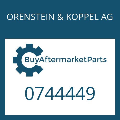 ORENSTEIN & KOPPEL AG 0744449 - DIFF.AXLE