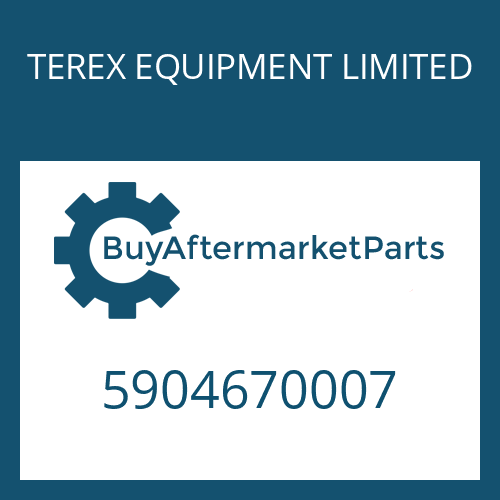 TEREX EQUIPMENT LIMITED 5904670007 - DR 250