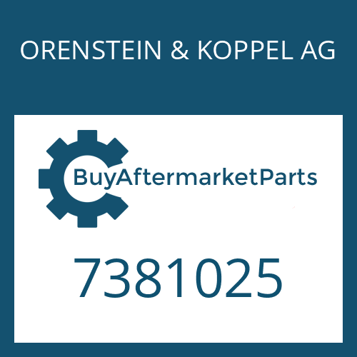 ORENSTEIN & KOPPEL AG 7381025 - ADJUSTING NUT