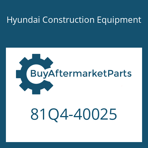 Hyundai Construction Equipment 81Q4-40025 - AXLE ASSY-REAR