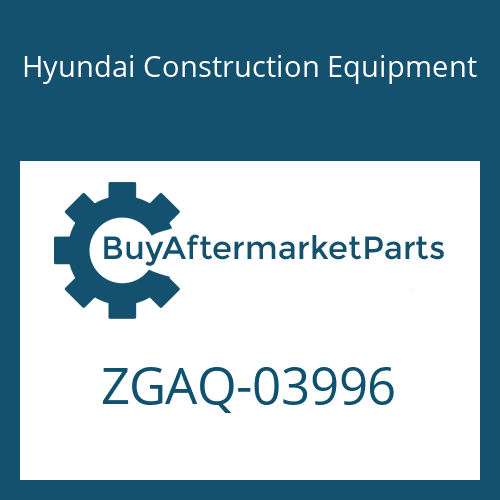 Hyundai Construction Equipment ZGAQ-03996 - PINION