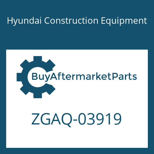 Hyundai Construction Equipment ZGAQ-03919 - PIPE-BRAKE