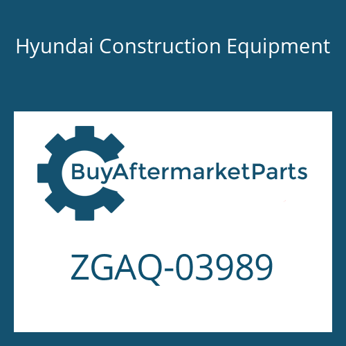 Hyundai Construction Equipment ZGAQ-03989 - SHAFT-OUTPUT