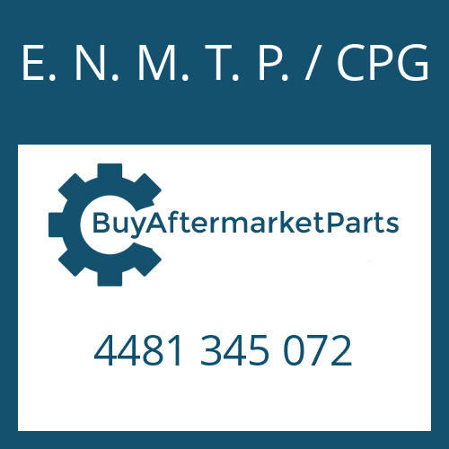 E. N. M. T. P. / CPG 4481 345 072 - THRUST WASHER