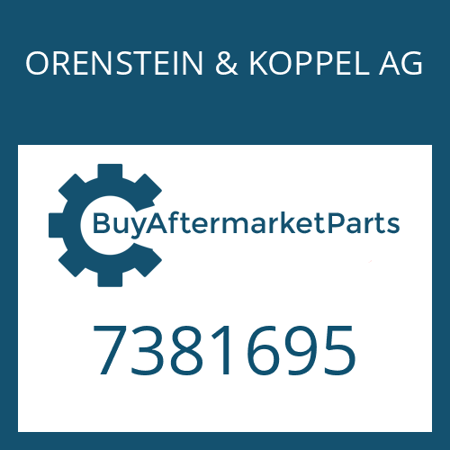 ORENSTEIN & KOPPEL AG 7381695 - INPUT FLANGE