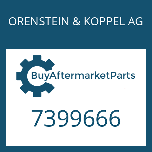 ORENSTEIN & KOPPEL AG 7399666 - COVER PLATE