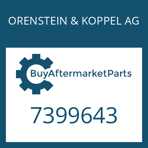 ORENSTEIN & KOPPEL AG 7399643 - VALVE BLOCK
