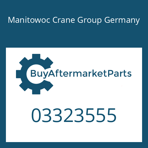 Manitowoc Crane Group Germany 03323555 - SPUR GEAR