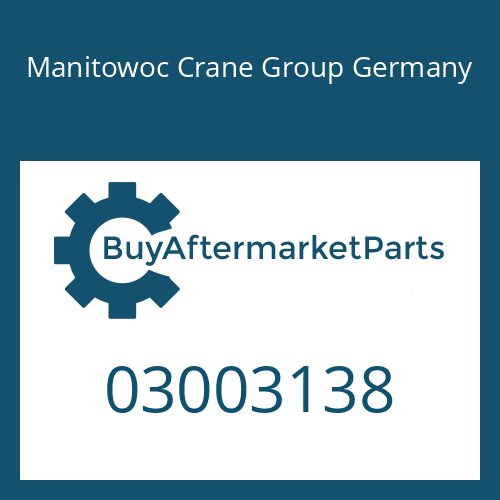 Manitowoc Crane Group Germany 03003138 - 6 WG 200(500/5)