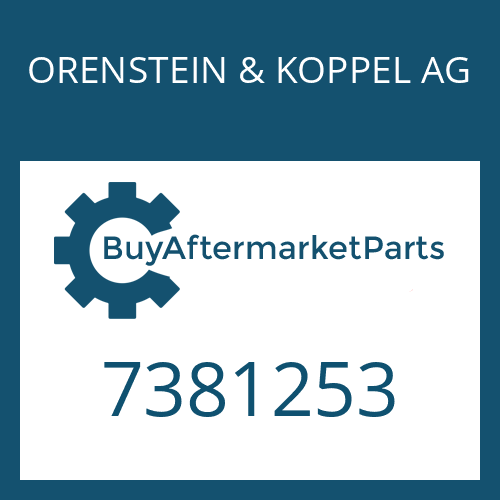 ORENSTEIN & KOPPEL AG 7381253 - GASKET