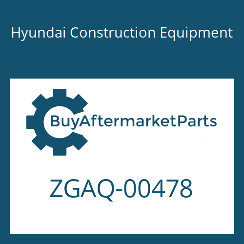 Hyundai Construction Equipment ZGAQ-00478 - SHAFT-OUTPUT