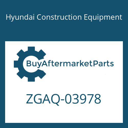 Hyundai Construction Equipment ZGAQ-03978 - CLUTCH-COUPLING