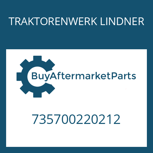 TRAKTORENWERK LINDNER 735700220212 - FORMED TUBE