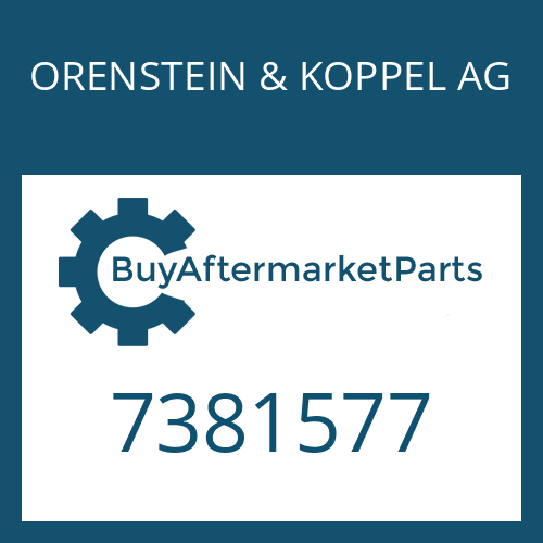 ORENSTEIN & KOPPEL AG 7381577 - KLEMMBUEGEL