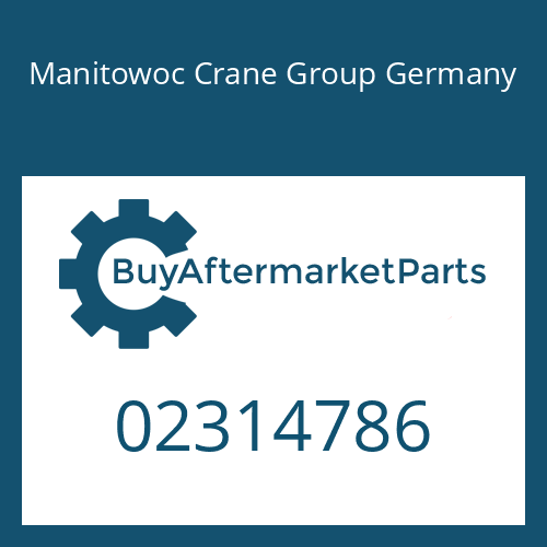 Manitowoc Crane Group Germany 02314786 - AEM 6 DK