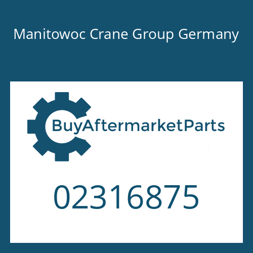 Manitowoc Crane Group Germany 02316875 - EST 18 E