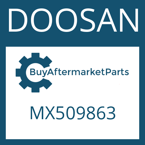 MX509863 DOOSAN FIXING PLATE