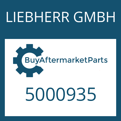 LIEBHERR GMBH 5000935 - EINPRESSVORR.
