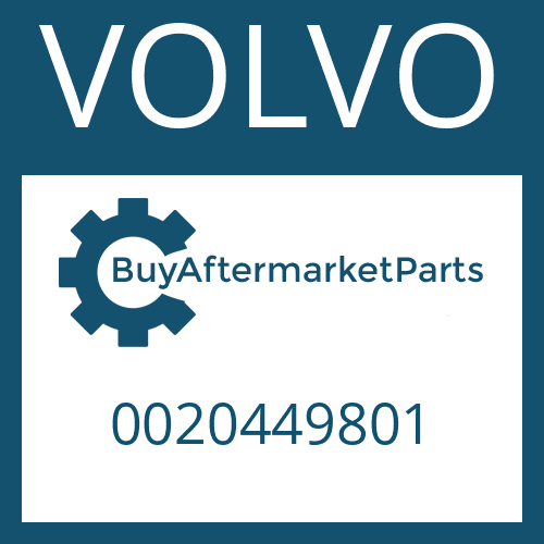 VOLVO 0020449801 - HOUSING COVER