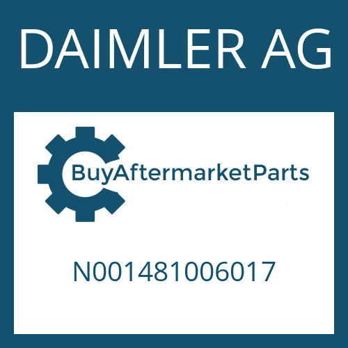DAIMLER AG N001481006017 - SLOT. PIN