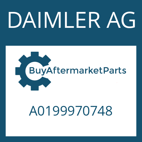DAIMLER AG A0199970748 - O-RING
