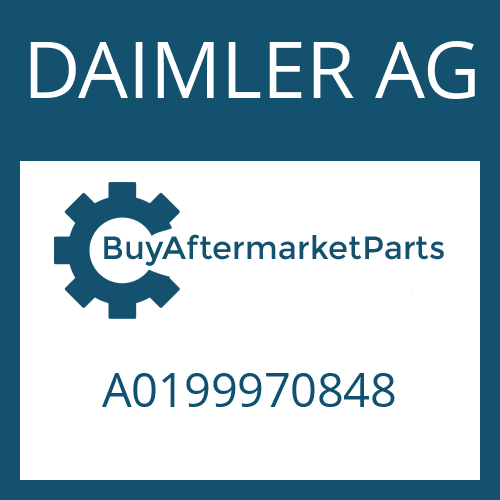 A0199970848 DAIMLER AG O-RING