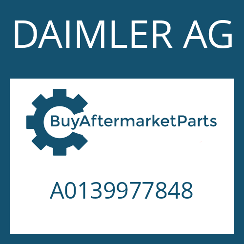 A0139977848 DAIMLER AG O-RING