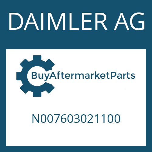 DAIMLER AG N007603021100 - SEALING RING