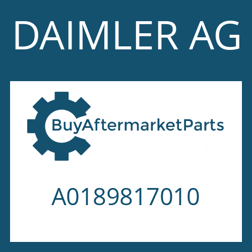 DAIMLER AG A0189817010 - NEEDLE CAGE