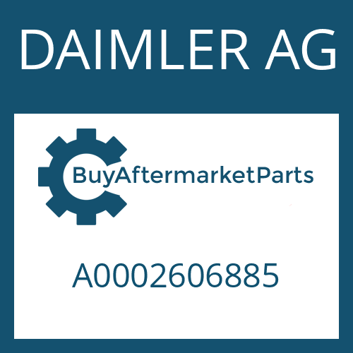 DAIMLER AG A0002606885 - SAUGLEITUNG