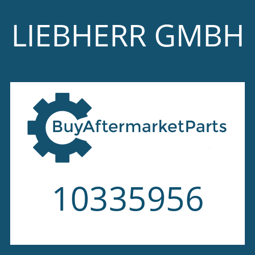 10335956 LIEBHERR GMBH PRESSURE REDUCTION VALVE