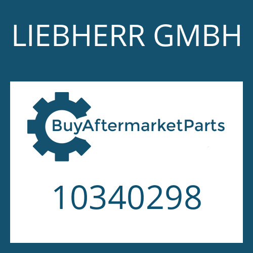 LIEBHERR GMBH 10340298 - CONNECTION PART