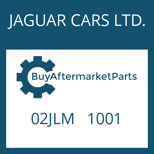 JAGUAR CARS LTD. 02JLM 1001 - END DISC